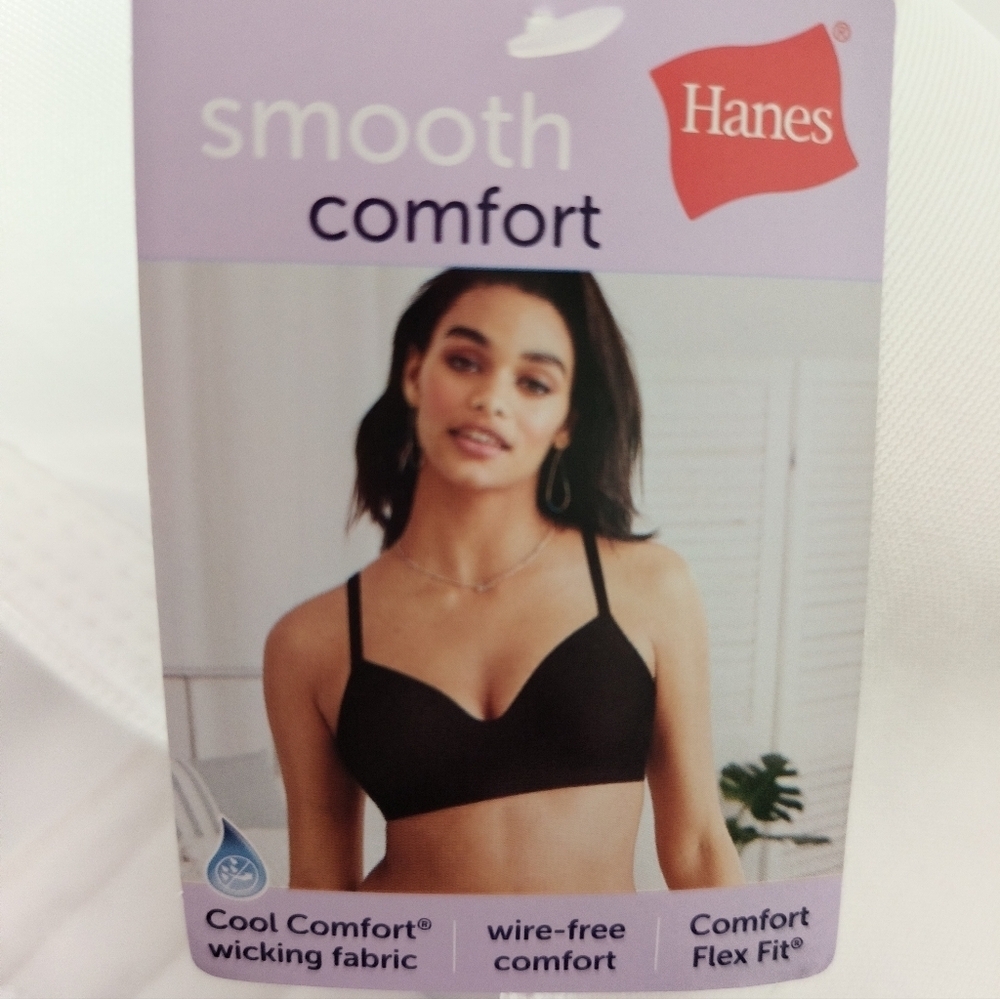 Hanes Wireless White Bra / Size 2X - Picture 4 of 6